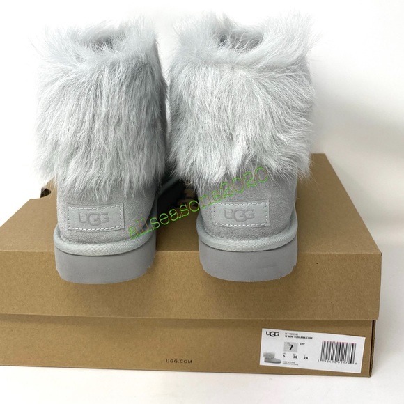 UGG Mini Toscana Cuff GRV Women’s Boot Light Grey - Picture 4 of 9